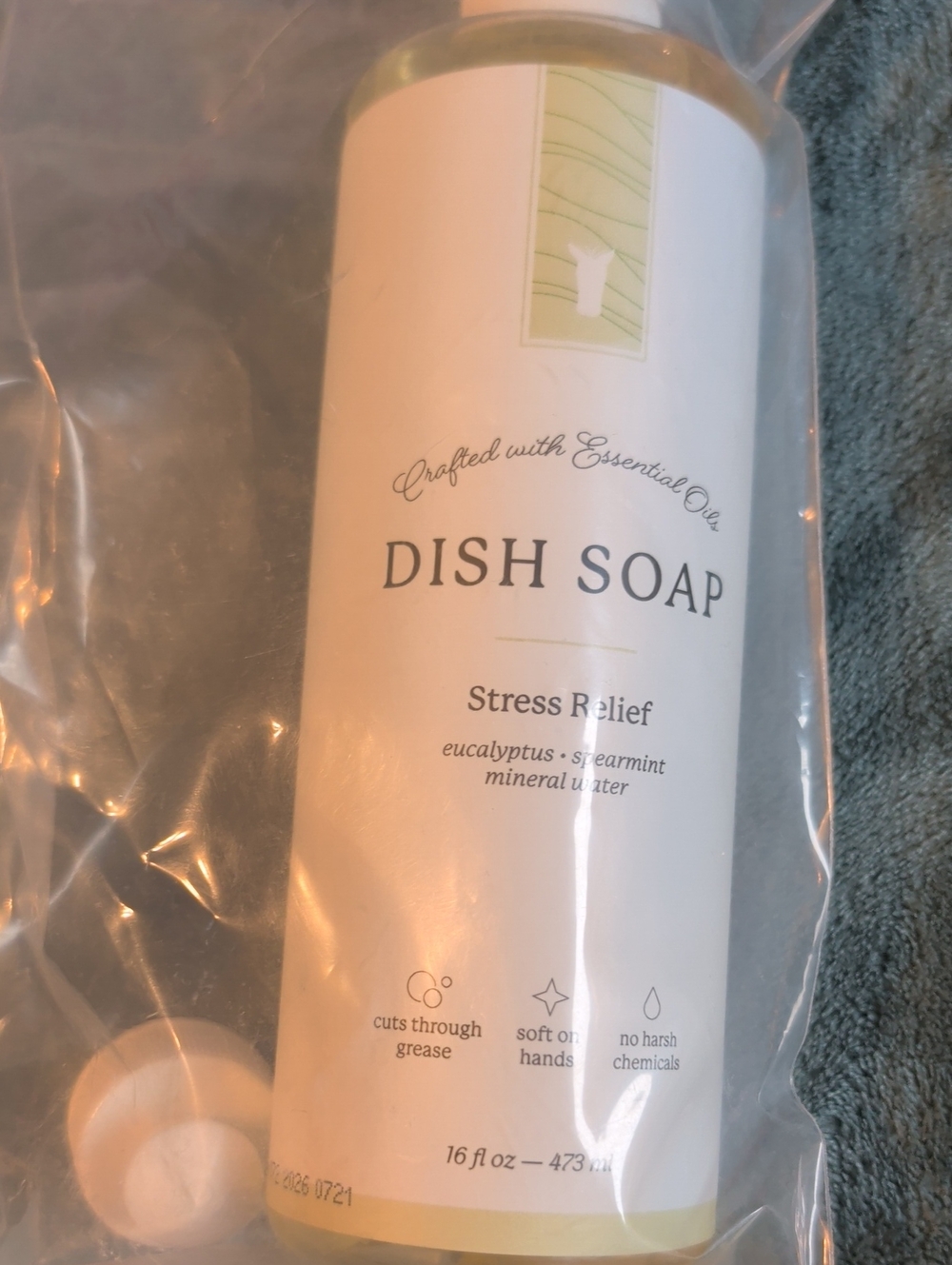 Pink Zebra Stress Relief Dish Soap - White